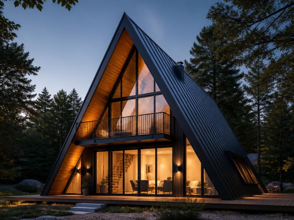 Estilo arquitetônico A-Frame Black